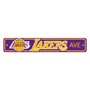 Picture of Los Angeles Lakers Team Color Street Sign Décor 4in. X 24in. Lightweight