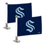 Picture of Seattle Kraken Ambassador Car Flags - 2 Pack Mini Auto Flags, 4in X 6in