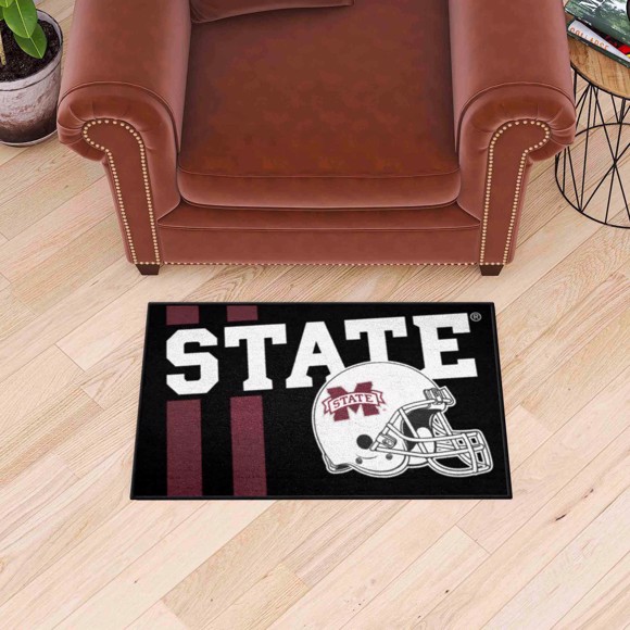 Picture of Mississippi State Bulldogs Starter Mat Accent Rug - 19in. x 30in.