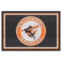 Picture of Baltimore Orioles 5ft. x 8 ft. Plush Area Rug - Retro Collection