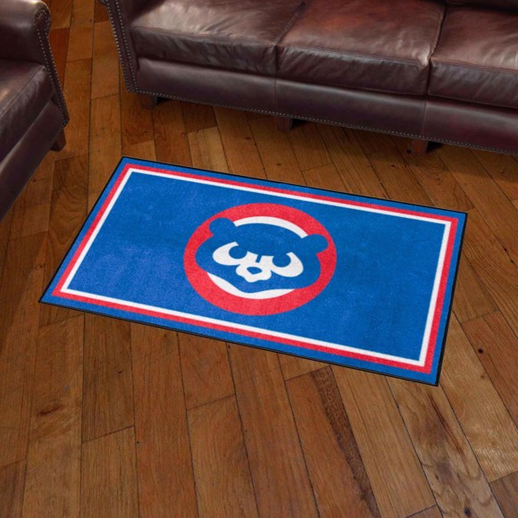 Picture of Chicago Cubs 3ft. x 5ft. Plush Area Rug - Retro Collection