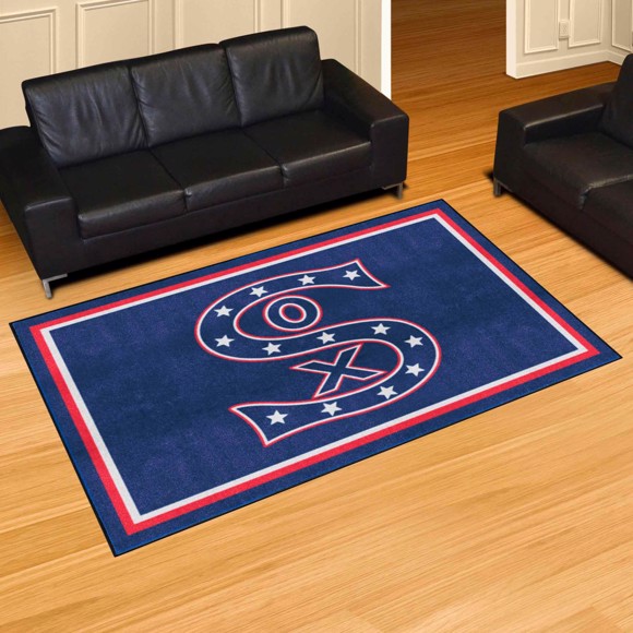 Picture of Chicago White Sox 5ft. x 8 ft. Plush Area Rug - Retro Collection
