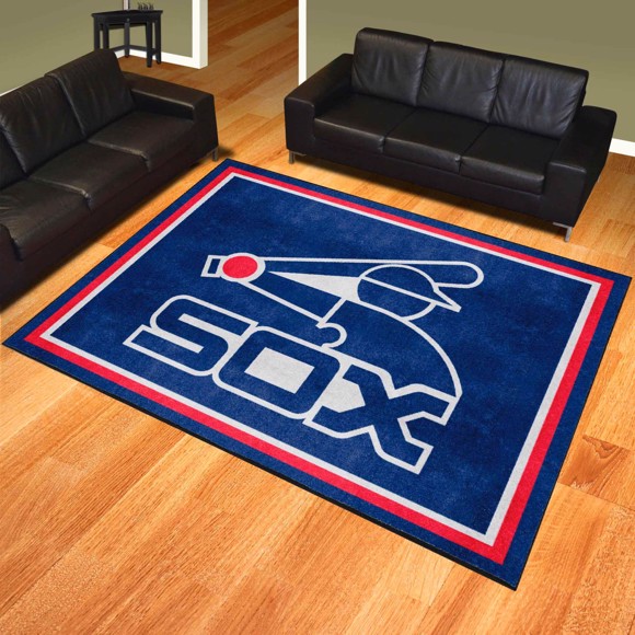 Picture of Chicago White Sox 8ft. x 10 ft. Plush Area Rug - Retro Collection