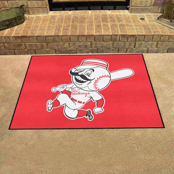 Picture of Cincinnati Reds All-Star Rug - 34 in. x 42.5 in. - Retro Collection
