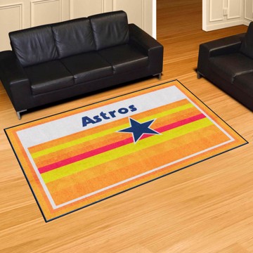 Picture of Houston Astros 5ft. x 8 ft. Plush Area Rug - Retro Collection