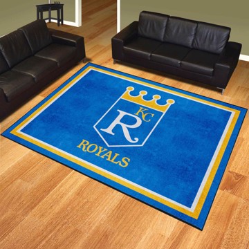 Picture of Kansas City Royals 8ft. x 10 ft. Plush Area Rug - Retro Collection