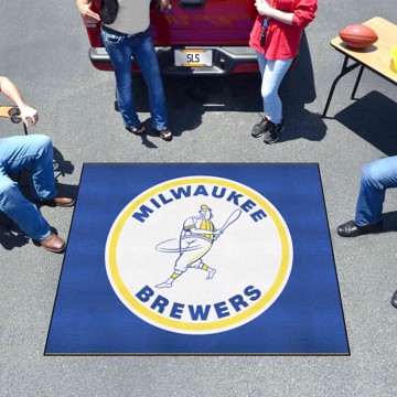 Picture of Milwaukee Brewers Tailgater Rug - 5ft. x 6ft. - Retro Collection