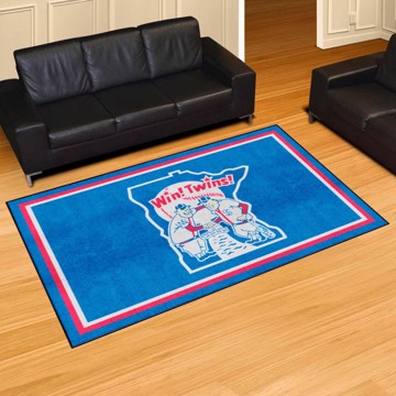 Picture of Minnesota Twins 5ft. x 8 ft. Plush Area Rug - Retro Collection