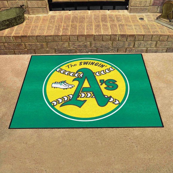Picture of Oakland Athletics All-Star Rug - 34 in. x 42.5 in. - Retro Collection