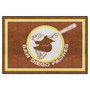 Picture of San Diego Padres 5ft. x 8 ft. Plush Area Rug - Retro Collection