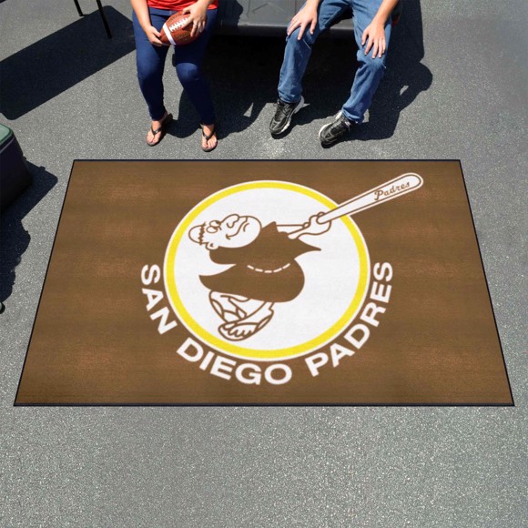 Picture of San Diego Padres Ulti-Mat Rug - 5ft. x 8ft. - Retro Collection