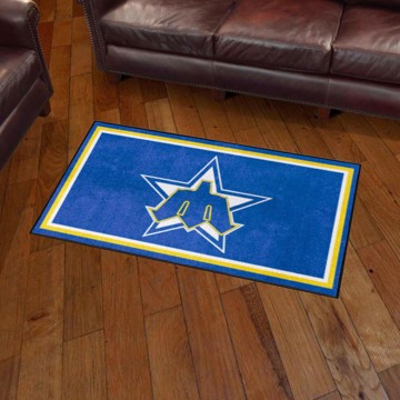 Picture of Seattle Mariners 3ft. x 5ft. Plush Area Rug - Retro Collection