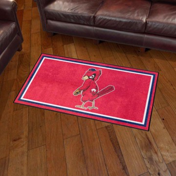 Picture of St. Louis Cardinals 3ft. x 5ft. Plush Area Rug - Retro Collection