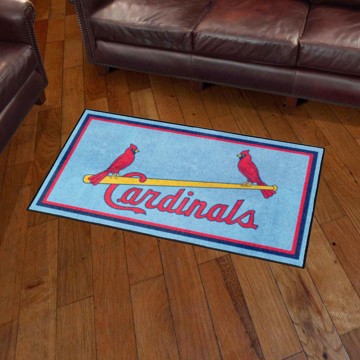 Picture of St. Louis Cardinals 3ft. x 5ft. Plush Area Rug - Retro Collection