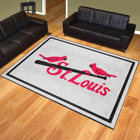 Picture of St. Louis Cardinals 8ft. x 10 ft. Plush Area Rug - Retro Collection