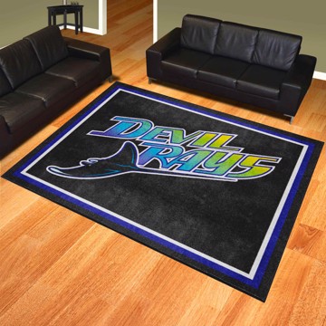Picture of Tampa Bay Devil Rays 8ft. x 10 ft. Plush Area Rug - Retro Collection