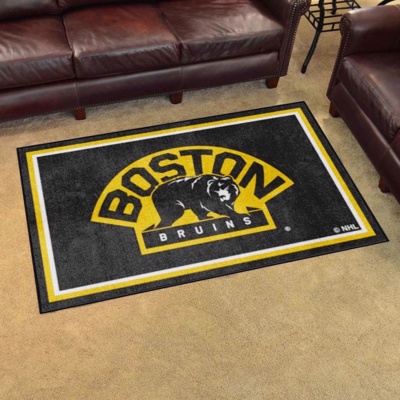 Picture of Boston Bruins 4ft. x 6ft. Plush Area Rug