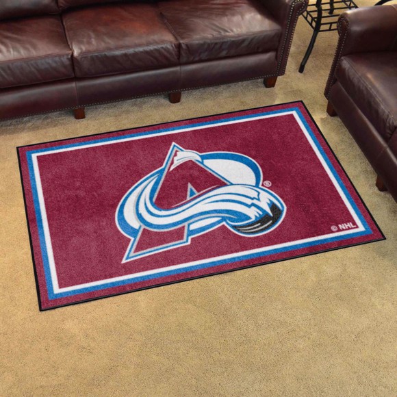 Picture of Colorado Avalanche 4ft. x 6ft. Plush Area Rug