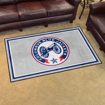 Picture of Columbus Blue Jackets 4ft. x 6ft. Plush Area Rug