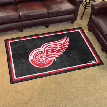 Picture of Detroit Red Wings 4ft. x 6ft. Plush Area Rug