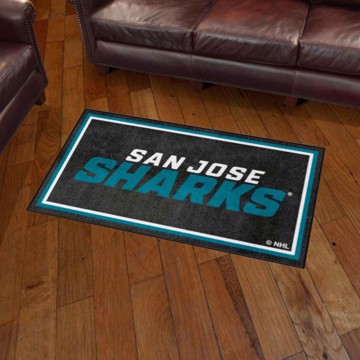 Picture of San Jose Sharks 3ft. x 5ft. Plush Area Rug