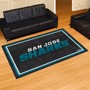 Picture of San Jose Sharks 5ft. x 8 ft. Plush Area Rug