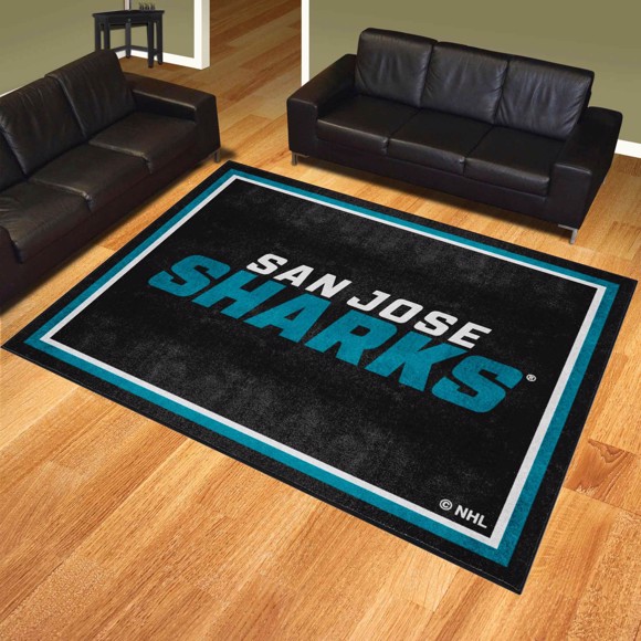 Picture of San Jose Sharks 8ft. x 10 ft. Plush Area Rug