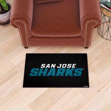 Picture of San Jose Sharks Starter Mat Accent Rug - 19in. x 30in.