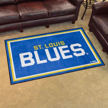 Picture of St. Louis Blues 4ft. x 6ft. Plush Area Rug