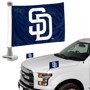 Picture of San Diego Padres Ambassador Car Flags - 2 Pack Mini Auto Flags, 4in X 6in