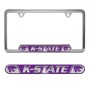 Picture of Kansas State Wildcats Embossed License Plate Frame, 6.25in x 12.25in