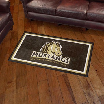 Picture of Southwest Minnesota State Mustangs 3ft. x 5ft. Plush Area Rug