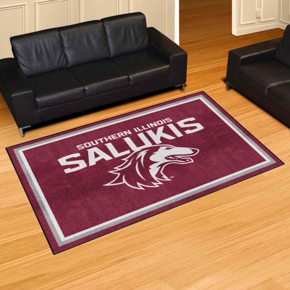 Picture of Southern Illinois Salukis 5ft. x 8 ft. Plush Area Rug