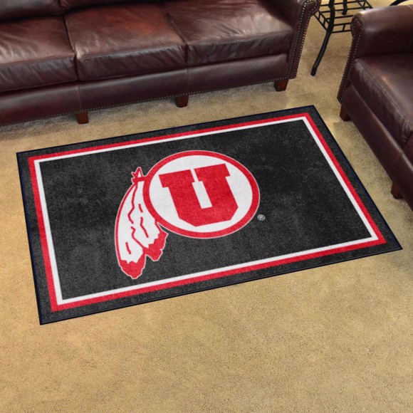 Picture of Utah Utes 4ft. x 6ft. Plush Area Rug
