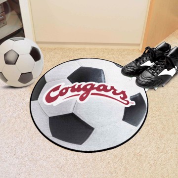 Picture of Washington State Cougars Soccer Ball Rug - 27in. Diameter