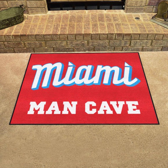 Picture of Miami Marlins Man Cave All-Star Rug - 34 in. x 42.5 in.