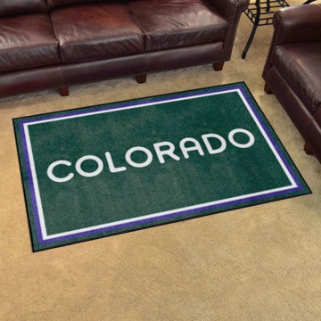 Picture of Colorado Rockies 4ft. x 6ft. Plush Area Rug