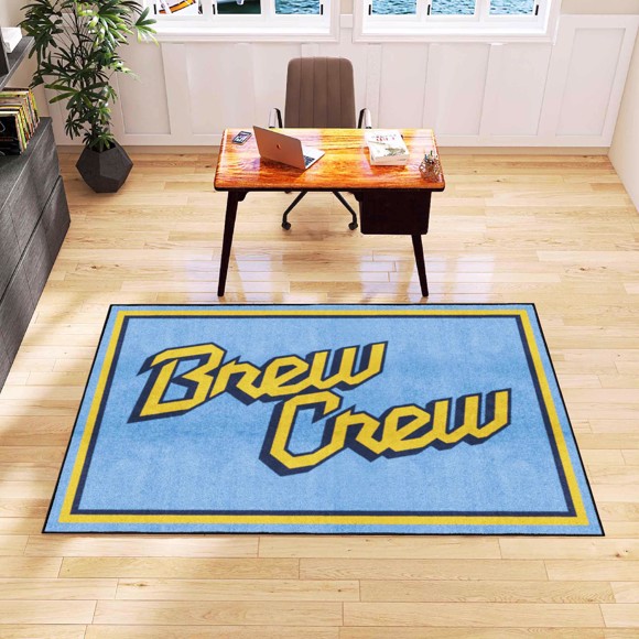 Picture of Milwaukee Brewers 5ft. x 8 ft. Plush Area Rug