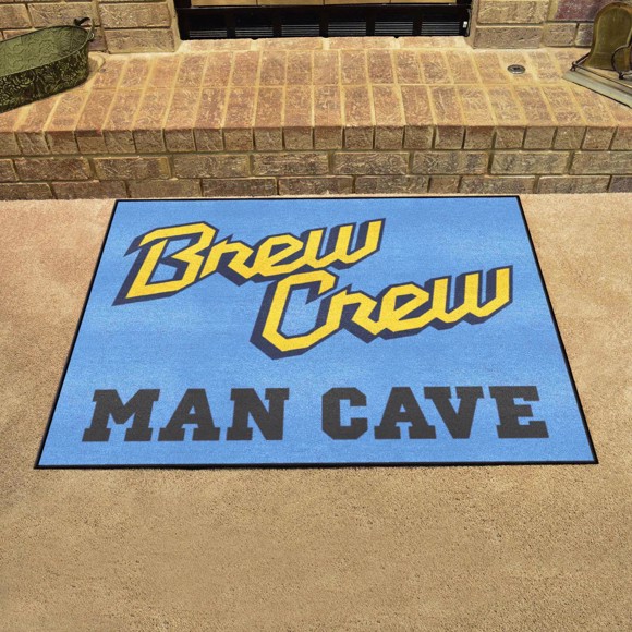 Picture of Milwaukee Brewers Man Cave All-Star Rug - 34 in. x 42.5 in.