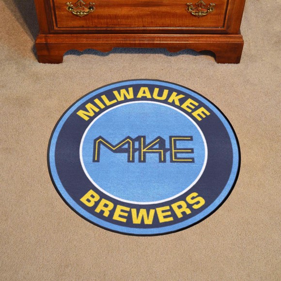 Picture of Milwaukee Brewers Roundel Rug - 27in. Diameter