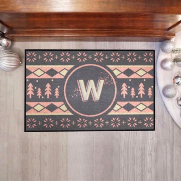 Picture of Washington Nationals Holiday Sweater Starter Mat Accent Rug - 19in. x 30in.
