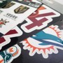 Picture of Miami Marlins 12 Count Mini Decal Sticker Pack