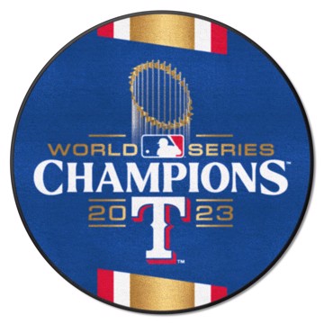 Picture of MLB – Texas Rangers - 2023 World Series Champions Baseball Rug - 27in. Diameter