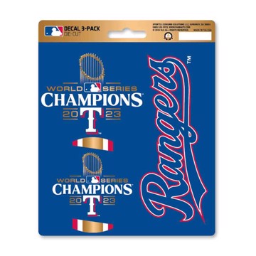 Picture of MLB – Texas Rangers - 2023 World Series Champions 3 Piece Decal Sticker Set