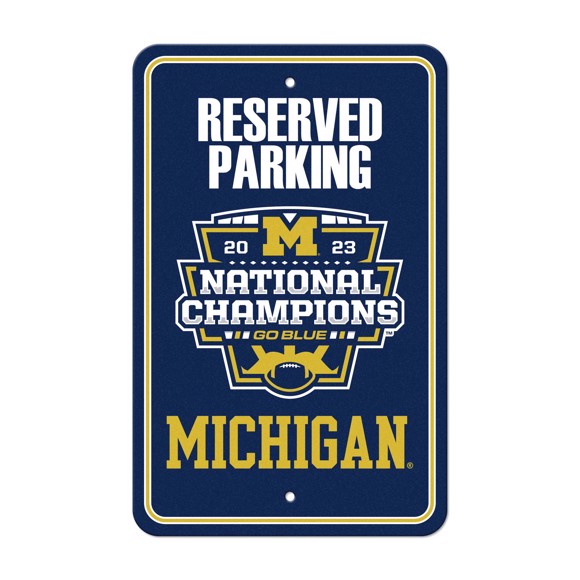 Picture of Michigan 2023-24 National Champions Parking Sign