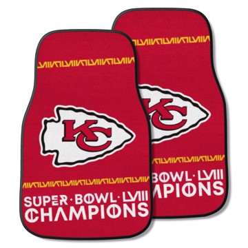 Picture of NFL - Kansas City Chiefs Super Bowl LVIII 2-pc Carpet Car Mat Set