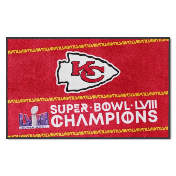 Picture of NFL - Kansas City Chiefs Super Bowl LVIII 4X6 Logo Mat - Landscape