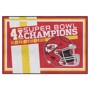 Picture of Kansas City Chiefs Dynasty 5ft. x 8ft. Plush Area Rug